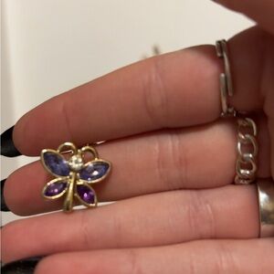 Very pretty girls gold plated butterfly necklace